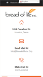 Mobile Screenshot of breadoflifeinc.org